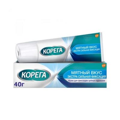 Крем для фиксации зубных протезов Corega Extra Strong Mint (Экстра сильный мятный) 40г №1